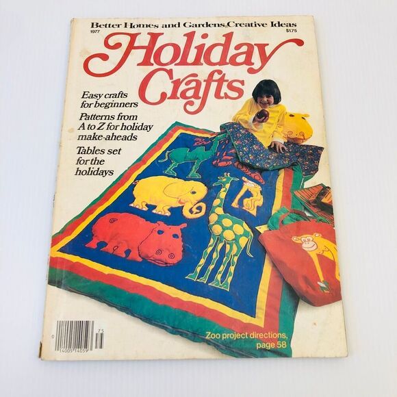 Vintage "Holiday Crafts" Magazine from Better Homes and Garden 1977 - Picture 1 of 7